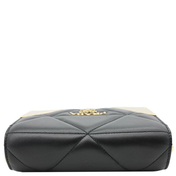 Prada Quilted Nappa Stitched Leather Crossbody Bag Black - Picture 6 of 15